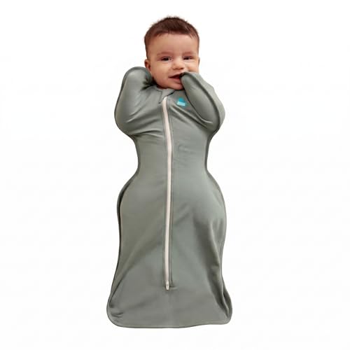 Image of Love to Dream Swaddle UP, Baby Sleep Sack, Self-Soothing Swaddles for Newborns, Improves Sleep, Snug Fit Helps Calm Startle Reflex, New Born Essentials for Baby, 1.0 TOG, 8-13 lbs, Deep Olive