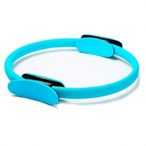 Anel de Pilates Yoga Tonificador com Pegadores em EVA Acessório p...