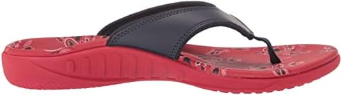 Spenco Women's Yumi Americana Flip-Flop, Navy/Red, 9 Wide | Image 5
