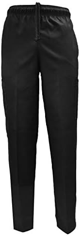 Natural Uniforms Classic Chef Cargo Pants (Black Single, Medium)