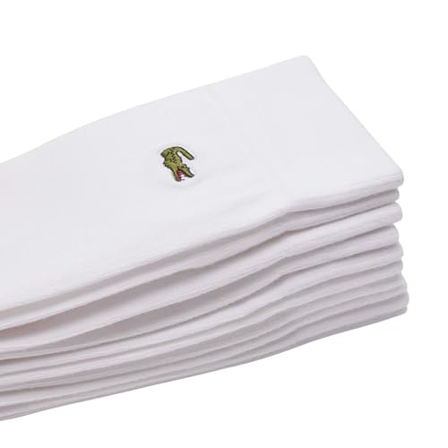 Lacoste Unisex 5-Pack Cotton Socks, 35-38, White3
