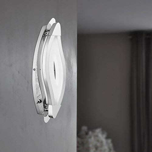 WOFI Action Wandleuchte, 1-flammig, Matt Nickel, 5W LED, 3000K, 400 Lumen