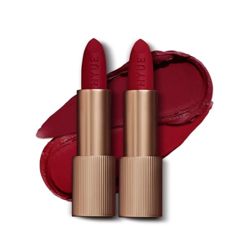 HYUE Crimson Edit Velvette Kiss Bullet Lipstick | Feather Light & Powder Finish | Long-Wear Intense Color | With Jojoba, Almond & Gooseberry | Smudge-Proof, Travel-Friendly, Precision Tip-picture-30