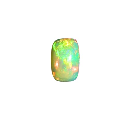 Opale blanche éthiopienne naturelle haut de gamme coussin cabochon 1,47ct EPW-723
