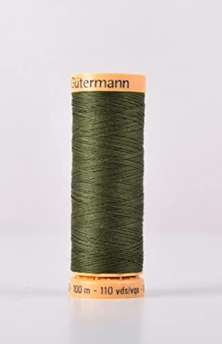 Gutermann Natural Cotton 100m Quilting Sewing Machine Sewing Thread Green - 9623