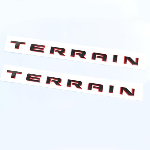 Placas de identificación Terrain 3D brillantes para sustituir emblemas dañados