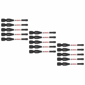 Bosch ITDSQ2215 15 pc. Driven 2 In. Impact Square #2 Power Bits