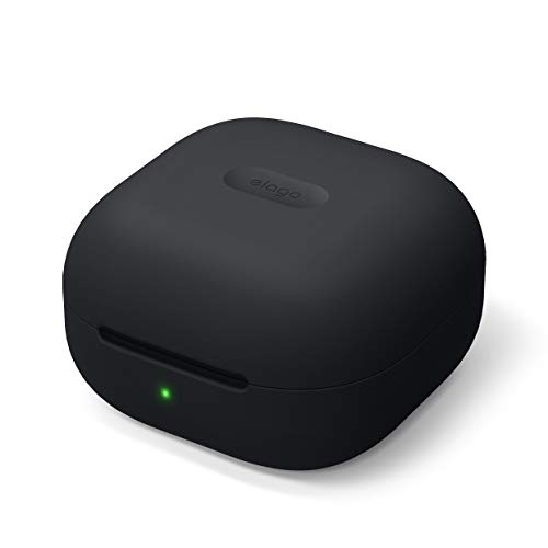 elago Silicone Case Compatible with Samsung Galaxy Buds FE Case (2023) / Galaxy Buds 2 Pro Case (2022) / Galaxy Buds 2 Case (2021) / Galaxy Buds Pro Case (2021) /Galaxy Buds Live Case (2020) (Black)