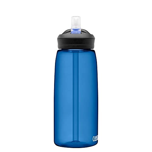 Image of CamelBak Eddy+ Water Bottle with Bite Valve Straw, Leak‑Resistant Easy‑Sip Design for Everyday Hydration, 32oz, Oxford