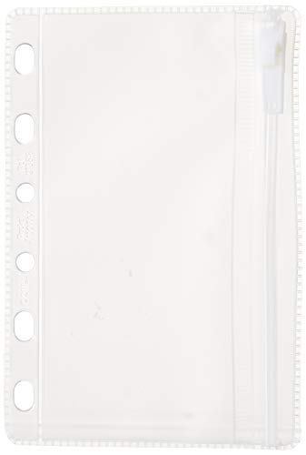 Filofax Zip Closure Envelope, Pocket (B213618), Clear, 3.25 x 4.75 inches