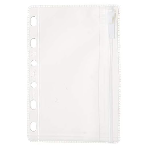 Filofax 213618 Pocket Klarsichttasche mit Reißverschluss
