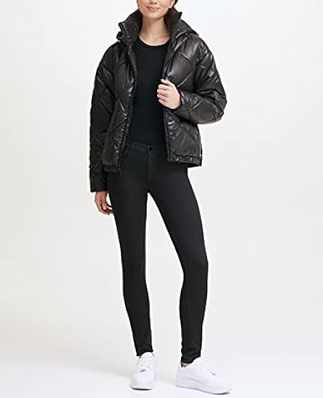 Kenneth cole new york women's quilted puffer jacket Clearance