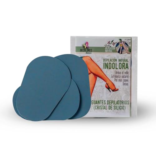 Decolores | Pack de 15 Recambios de Manopla Depilatoria de Microcristal de Silicio | Depiladora Mujer Sin Dolor y Natural | Depilación Facial y Corporal | Para Pieles Normales y Sensibles | Vegano