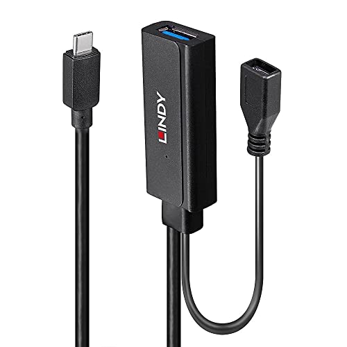 LINDY 3m USB 3.2 Gen 1 C/A Active Extension, Black