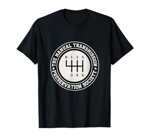 Manual Transmission Society 3 Pedals 6-Speed T-Shirt
