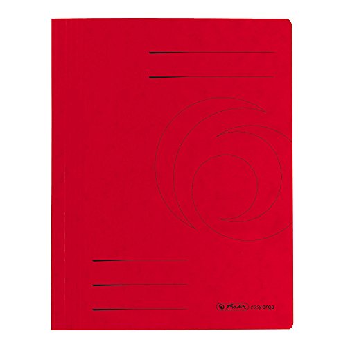 Classeur Herlitz A4 rot pour agrafage commercial stable lot de 25