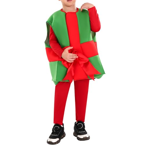 Disfraz de Caja de Regalo Infantil para Navidad