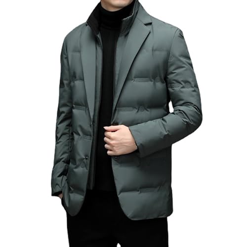 Men's cold down jacket suit jacket collar simple