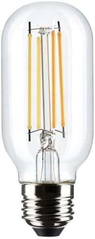 Satco 23179-5.5T14/LED/CL/927/120V/E26 Tubular (S21379) Tubular Style Antique Filament LED Light Bulb
