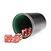 Felt-Lined Synthetic Leather Dice Cup by Brybelly 4x3x3 in