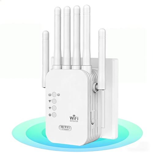 2026 WiFi Extenders Signal Booster for Home Long Range Up to 12880 sq. ft & 40 Devices, WiFi Extender Signal Booster, Internet Booster, Long Range WiFi Extender,Quick Setup