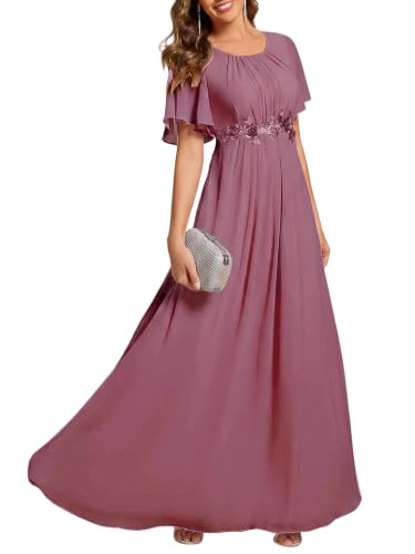 Image of Ever-Pretty Women's Applique Chiffon Formal Wedding Guest Dresses