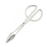 Ipetboom Pinzas para Ensalada Tipo Tijera de Acero Inoxidable Antideslizantes para Servir Pan Buffet Catering y Cocina Accesorio Práctico para Verduras Frutas y Pasteles