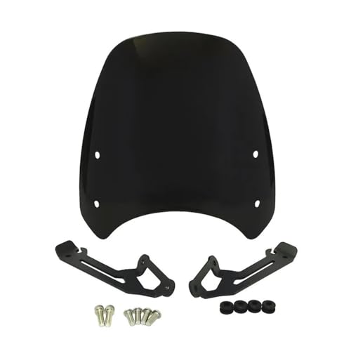 Déflecteur parebrise moto pour Scrambler 400 800 avec visière en verre résistant