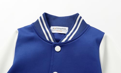 Mud Kingdom Kids Baseball Jacket Long Sleeve Letterman Varsity Jackets for Boys and Girls Buttons Coat Quick Dry3