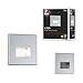 Produktbild Paulmann 99495 LED Wandeinbauleuchte Edge Quadro eckig 80x5mm 1,2W 50lm 230V 2700K Chrom matt Deckenspot inkl. Leuchtmittel