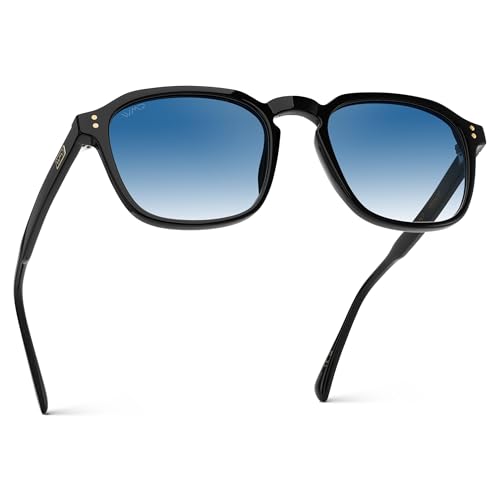 Image of WearMe Pro Francis Men's Polarized Sunglasses, Square Frame, Wide Fit UV400
