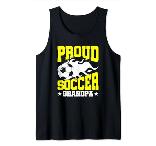 Orgulloso abuelo de fútbol Camiseta sin Mangas