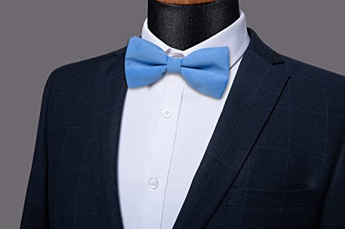 Image of YourTies Bow Ties for Men Pretied Bowties Solid Color Satin Bow Tie Formal Business Tuxedo Wedding Party Prom