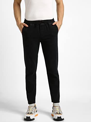 Image of Urbano Fashion Men's Regular Fit Mid Rise Washed Jogger Jeans Stretchable
