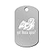 Got Lhasa Apso Engraved Keychain/GI Tag Mister Petlife Silver