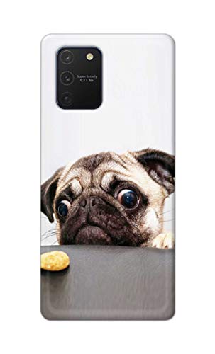 Image of PRINTFIDAA� Printed Hard Back Cover Case for Samsung Galaxy Note 10 Lite | Samsung A81 Back Cover (Pug Dog) -2808