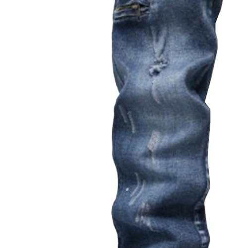 Men's Biker Zipper Deco Jeans Destroyed Zipper Pocket Casual Denim Pants Washed Regular Fit Bike Jeans4