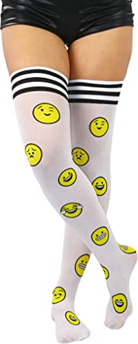Image of ToBeInStyle Women's Nylon Thigh High Schoolgirl Opaque Stockings