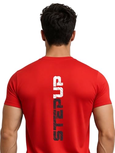 Image of 3Colors Men's Active Polyester T-Shirt | Quick Dry Gym Workout Tee | Stretch Sports Round Neck Running T-Shirt-STEPUP LINE