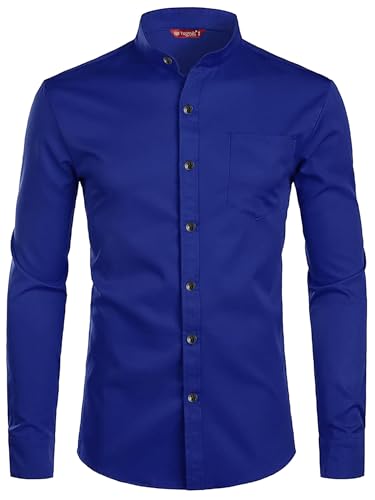 Image of Men's Slim Fit Beige Color Cotton Blend Casual Shirt