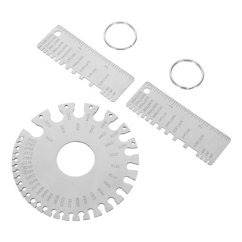 3pcs Medidor de Espesor para Soldadura de Acero Inoxidable Preciso para Medición de Alambre y Metal Ligero y Compacto miniatura 1