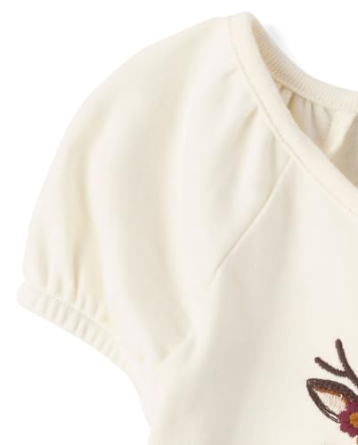 Image of Gymboree Girls' and Toddler Puff Sleeve Embroidered T-Shirt