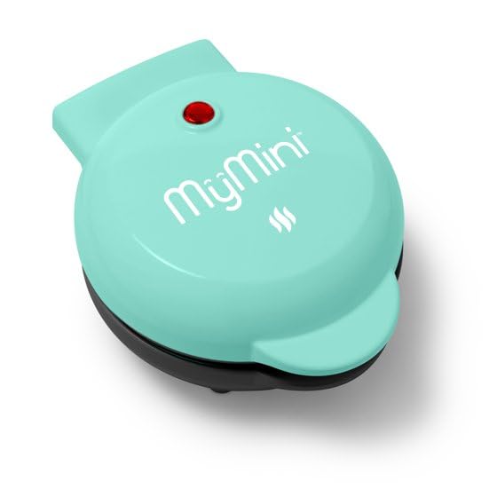 MyMini Waffle Maker, Teal, On The Go Meals, Easy to Use, Compact