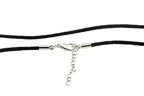 Silk Satin Cord Rope Necklace Chain with Hypoallergenic Clasp - 14