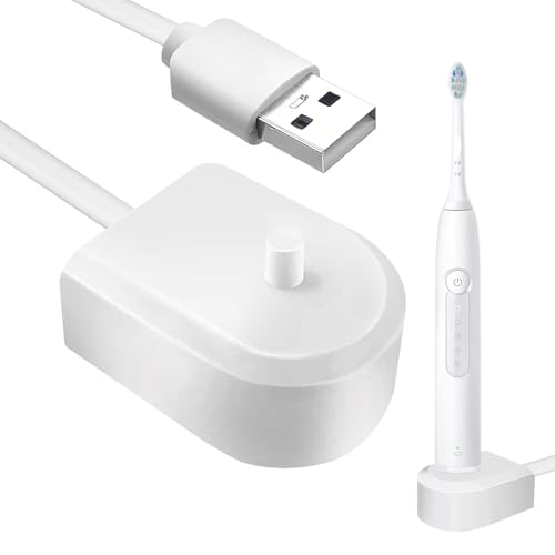 USB Toothbrush Charger HX6100 for Philips Sonicare 4100, HX3000 HX6000 HX8000 HX9000 Series, Electric Inductive Charging Base, Waterproof Power Cable (5V)