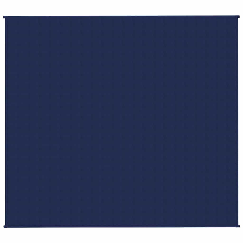 Coperta ponderata per adulti, 200 x 220 cm, coperta pesante per rilassarsi e sostenere il sonno, coperta ponderata in cotone traspirante, blu