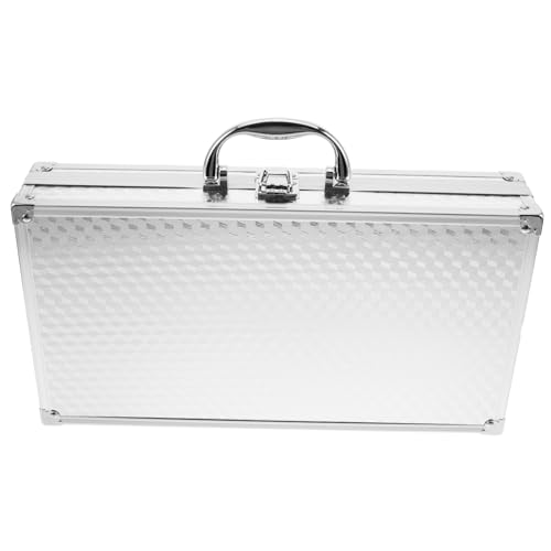 GALPADA Portable Microphone Case with Handle Shockproof Storage for Mic and Cables Stylish Design Multi Functional Carrying Case for Ktv and Outdoor Use