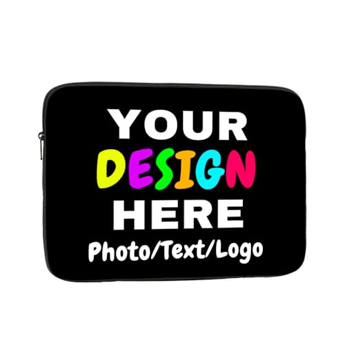 Funda personalizada para laptop de 15 pulgadas negra miniatura 1