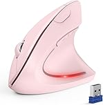TECKNET Ergonomic Mouse, Wireless Bluetooth Vertical Mouse, 4800 DPI Silent Mouse with 6 Adjustable DPI Levels, 2.4GHz Optical Mouses, 6 Buttons Wireless Mouse for Laptop, Desktop, PC, MacBook