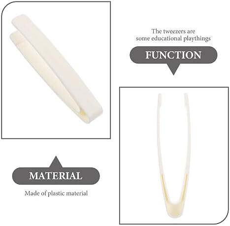 Toyvian Nature Exploration Tweezers 10pcs Outside Kids Toys Toys Camping Toys for Kids Plastic Child Outdoor White Out Door Toys Fine Motor Tweezers 4 31DffnRsYIL. AC